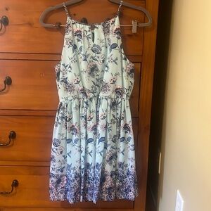 Blue rain Blue/pink short dress